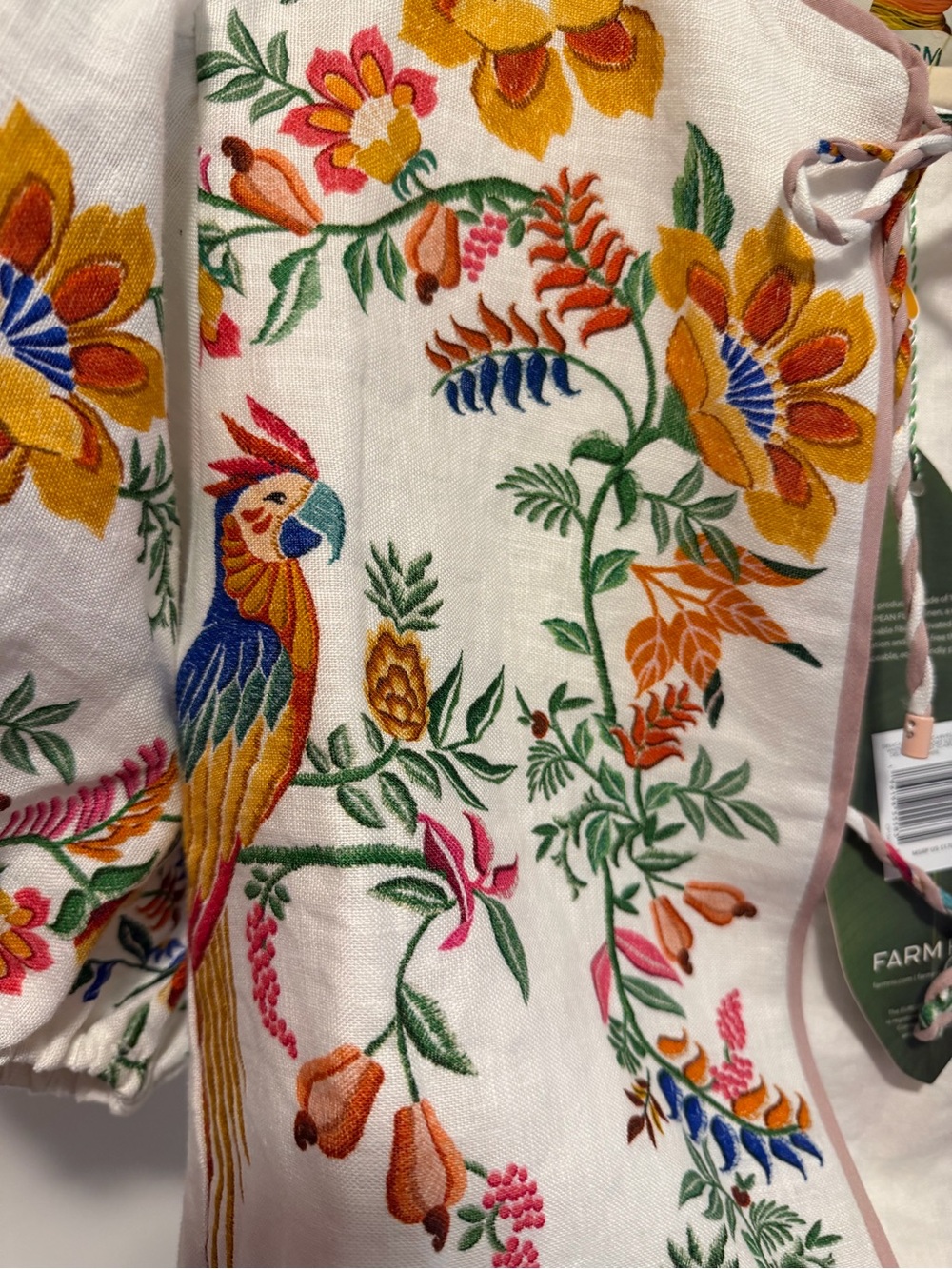 FARM RIO Blouse NWT - Design: Delicate Forest Scarves - Picture 5 of 7